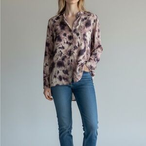 Mind Set by XCVI tie dye boho tunic shirt size M